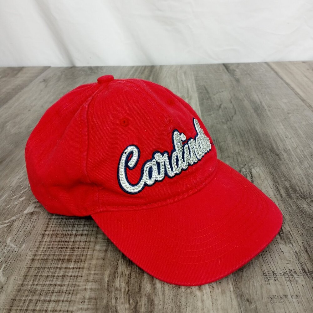 St. Louis Cardinals Bling Spellout Baseball Cap Hat